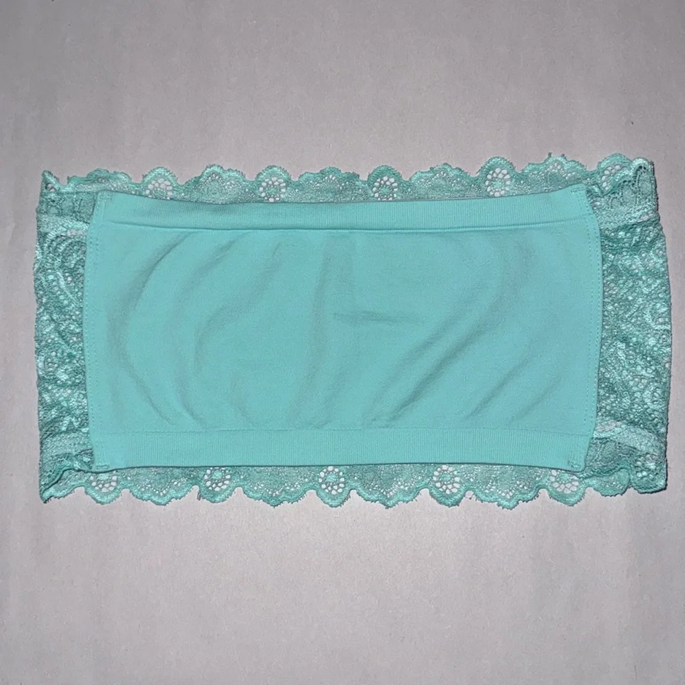 Free People Reversible Seamless Lace Bandeau Strapless Bra Seafoam Women’s XS /S
